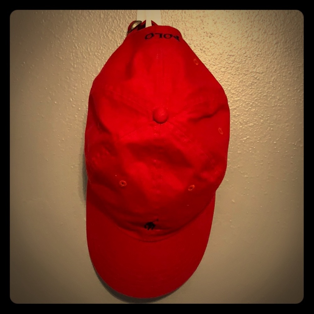 Red Polo Ralph Lauren hat